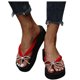 thumbnail image 4 of Sandalias de tacón con punta abierta para mujer, zapatos con lazo y punta abierta, sandalias cómodas, informales, cómodas, para la playa Wmkox8yii  hj789, 4 of 9