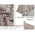 thumbnail image 4 of Fantaslook Dresses for Women Summer Casual Boho Dress Floral Print Ruffle Sleeve Midi Beach Dresses, 4 of 7