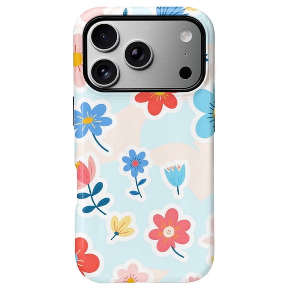 SKLYDDI Cute Pink Floral Case for iPhone X