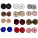 thumbnail image 4 of Moyic Faux Balls Pompones Sombreros de invierno Bufanda Gorros Tejidos Bola de pelo Fiesta hecha a mano Ropa de felpa Bolsa Suministros blanco Artesanía negro Moyic HA059883-01, 4 of 6