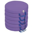 thumbnail image 1 of SoftZone® Round Floor Cushion with Handle 6-Piece - Purple, 1 of 2