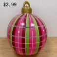 thumbnail image 1 of Feliz Navidad volar gran bola inflable decoraciones de patio adornos de fiesta de Navidad esfera inflada al aire libre inflar globo de juguete, 1 of 4