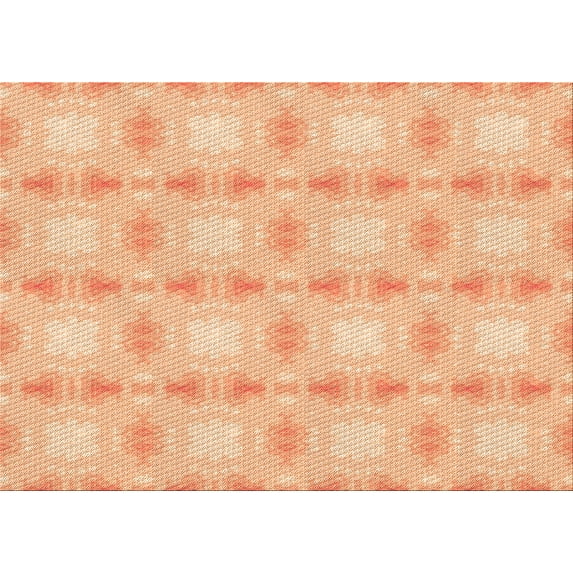 Ahgly Company Machine Washable Indoor Rectangle Transitional Pastel Orange Area Rugs, 2' x 4'