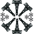 thumbnail image 1 of Strap Hinges 4 Inch Heavy Duty Rustproof Classic Antique Shed Door Hardware 6 Pack, 1 of 7
