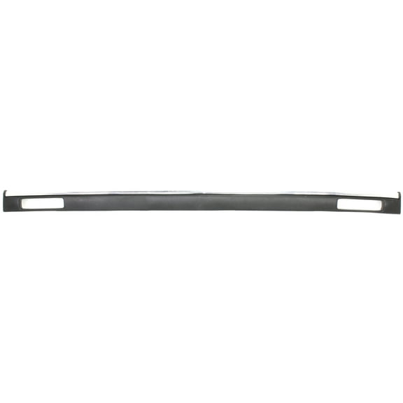 Front Bumper Trim Compatible with CHEVROLET S10 PICKUP 1994-1997 Impact Strip with Side Molding Holes Plastic Black LS Model
