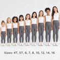 thumbnail image 6 of CALLINOX Girls Leggings High Waist Stretch Athletic Yoga Pants With Pockets For Kids 4T-16, 6 of 7