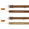 thumbnail image 4 of Uxcell Genuine Leather Watch Band 22mm Quick Release Watch Strap with Black Metal Buckle for Men Women, Light Brown, 4 of 7