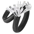 thumbnail image 1 of Funda para cables AGPTEK, cable de gestión de cables de 3,05 m, negro, 1 of 6