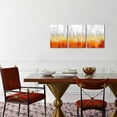 thumbnail image 3 of 3 Pieces Orange and Gold Abstract Canvas Wall Art Modern Gold Foil Artwork Luxury Painting Printed on Canvas for Walls Guest Room Girls Gifts Decor Each Size 12x16 Inches (Orange), 3 of 6