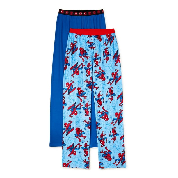 SpiderMan Boys Exclusive Classic Pajama Pants, 2Pack, Sizes 412