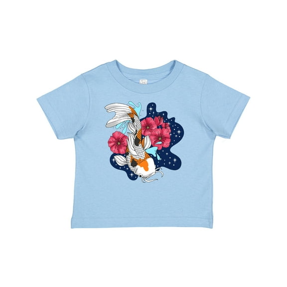 Inktastic Japanese Koi Fish Pond with Stars Boys or Girls Baby T-Shirt