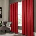 thumbnail image 3 of RT Designers Nellie Embossed Blackout Grommet Panel - 52"x84", Red, 3 of 3