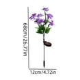 thumbnail image 3 of Luces solares con forma de mariposa y orquídea | Iluminación decorativa para jardín exterior | Luces solares LED impermeables para patio, terraza, camino y paisaje | Juego de 1, 3 of 7