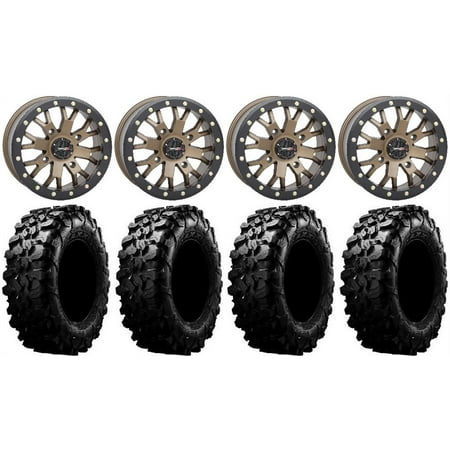 System 3 SB-4 Bronze (6+1) 14 Wheels 28 Carnivore Tires Kawasaki Mule Pro FXT System 3 SB-4 Bronze (6+1) 14 Wheels 28 Carnivore Tires Kawasaki Mule Pro FXT