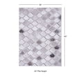 thumbnail image 3 of Contemporary Home Living 3' x 5' Diamond Patchwork Area Throw Rug - Gray and Cream, 3 of 7