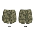 thumbnail image 6 of Goofa Green Snake Skin Printed Women 2 in 1 Running Shorts,Quick Dry Athletic Workout Shorts,High Waisted Athletic Shorts with Liner Pockets-XX-Large, 6 of 9