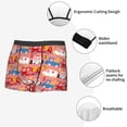 thumbnail image 3 of Fotbe Cartoon with Traffic Elements Calzoncillos Tipo Boxer con Bolsa de Soporte Total para Hombre, X-Temp Fresco, Transpirable y de Secado Rápido-X-Large, 3 of 5
