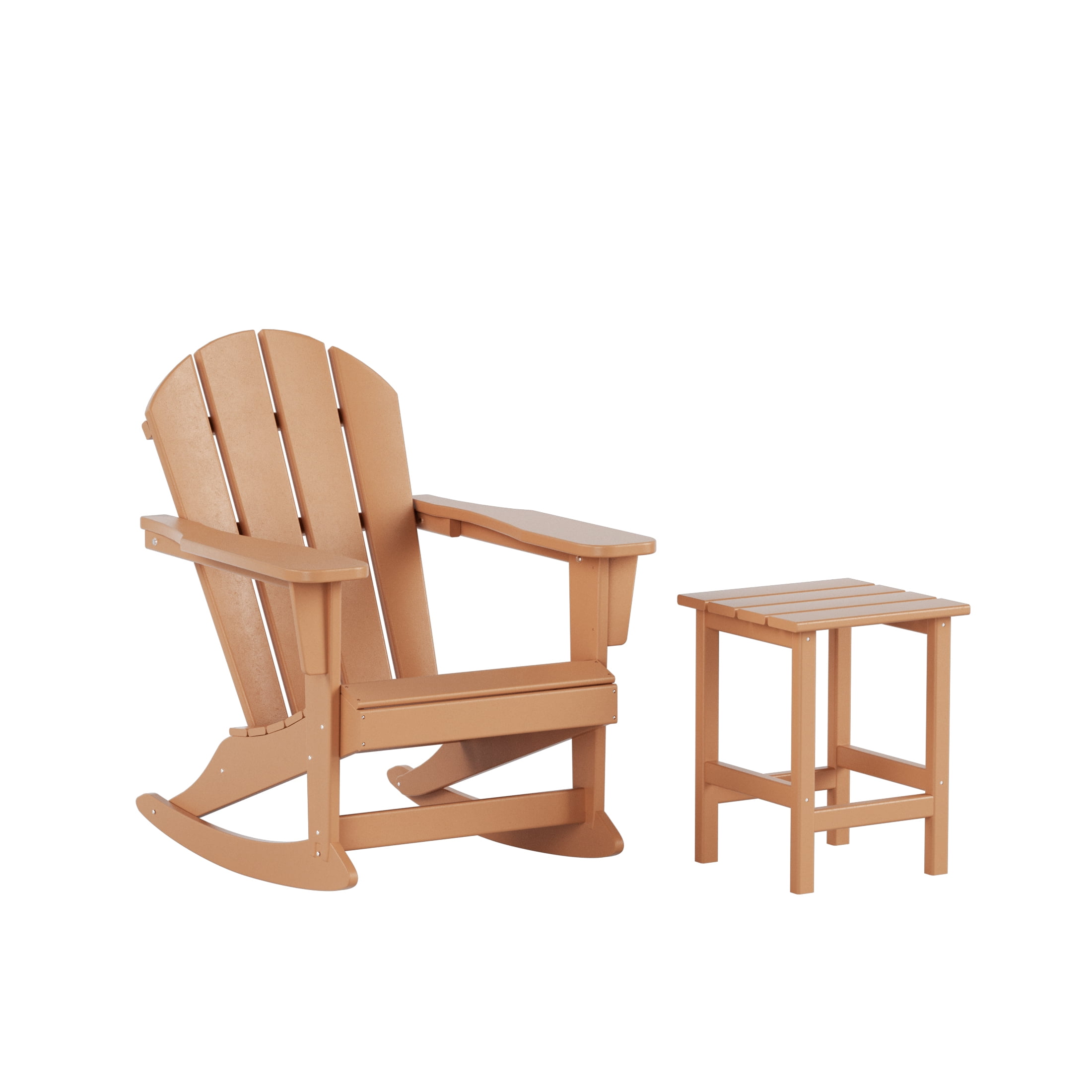 WestinTrends Malibu 2 Piece Outdoor Rocking Chair Set, All Weather Poly