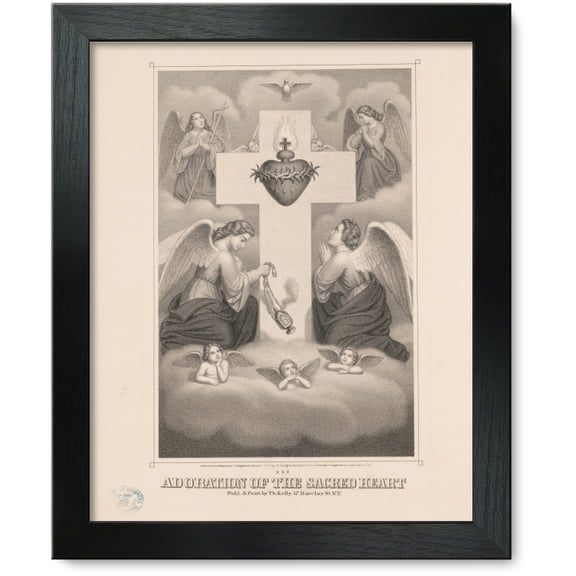 Framed Print: Adoration Of The Sacred Heart, 1874