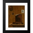 thumbnail image 2 of Jean François de Le Motte 15x18 Black Modern Framed Museum Art Print Titled - Trompe L’Oeil with Palettes and Miniature, 2 of 5