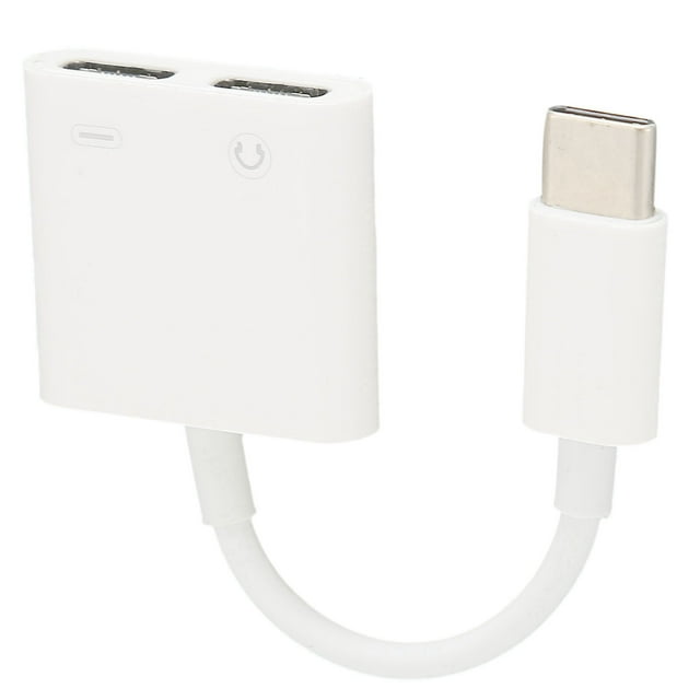 Cable adaptador de audio digital tipo C dual, estable y duradero, adaptador de auriculares tipo C dual