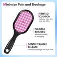 thumbnail image 4 of 4 Pack Vented Detangling Hair Brush - Detangler Hairbrush with Soft Bristles for Effortless Tangle Free - Ideal for Wet Dry or Curly Damaged Hair for Women Men Kids, 4 of 4