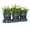 gray, variant on 4W Indoor Metal Herb Garden Planter Set, 3 Pots with Tray and Chalkboard Labels, Green