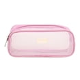 thumbnail image 2 of CoreLiving Aesthetic Mesh Pencil Pouch Large Capacity Simple Stationery Bag with Sturdy Zipper Multi-Purpose Pen Case for Organizing Highlighters and Art Markers, 2 of 9