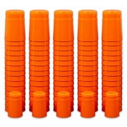 ORANGE PVC SHRINK CAPSULES 100 Pack