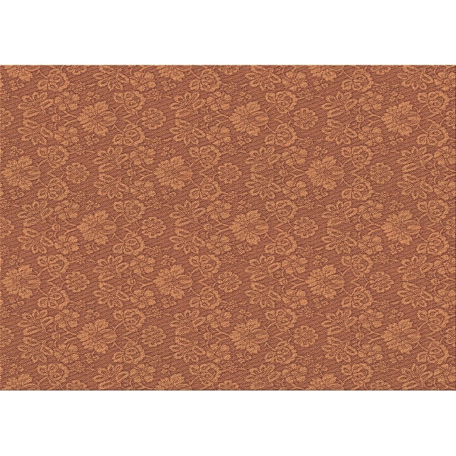 Ahgly Tapis Rectangulaire Lavable en Machine Intérieur Transitionnel Acajou Brun, 7 Pieds x 9 Pieds