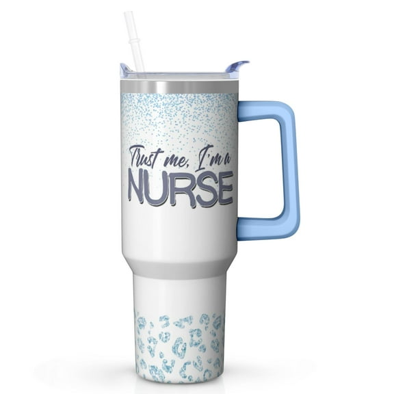 Reliable Insulation Nurse Tumbler 40oz, Perfect for Coffee and Tea, A Dependable Nurse Gift for Early Mornings and Late Nights at the Hospital