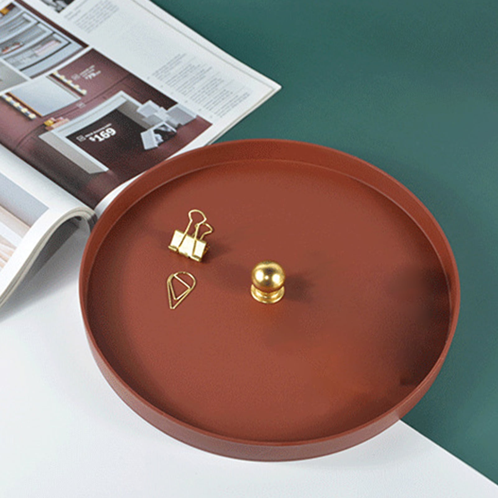 Cheers Round Storage Tray Large Capacity ABS Gourmet Cake Fruit Tray