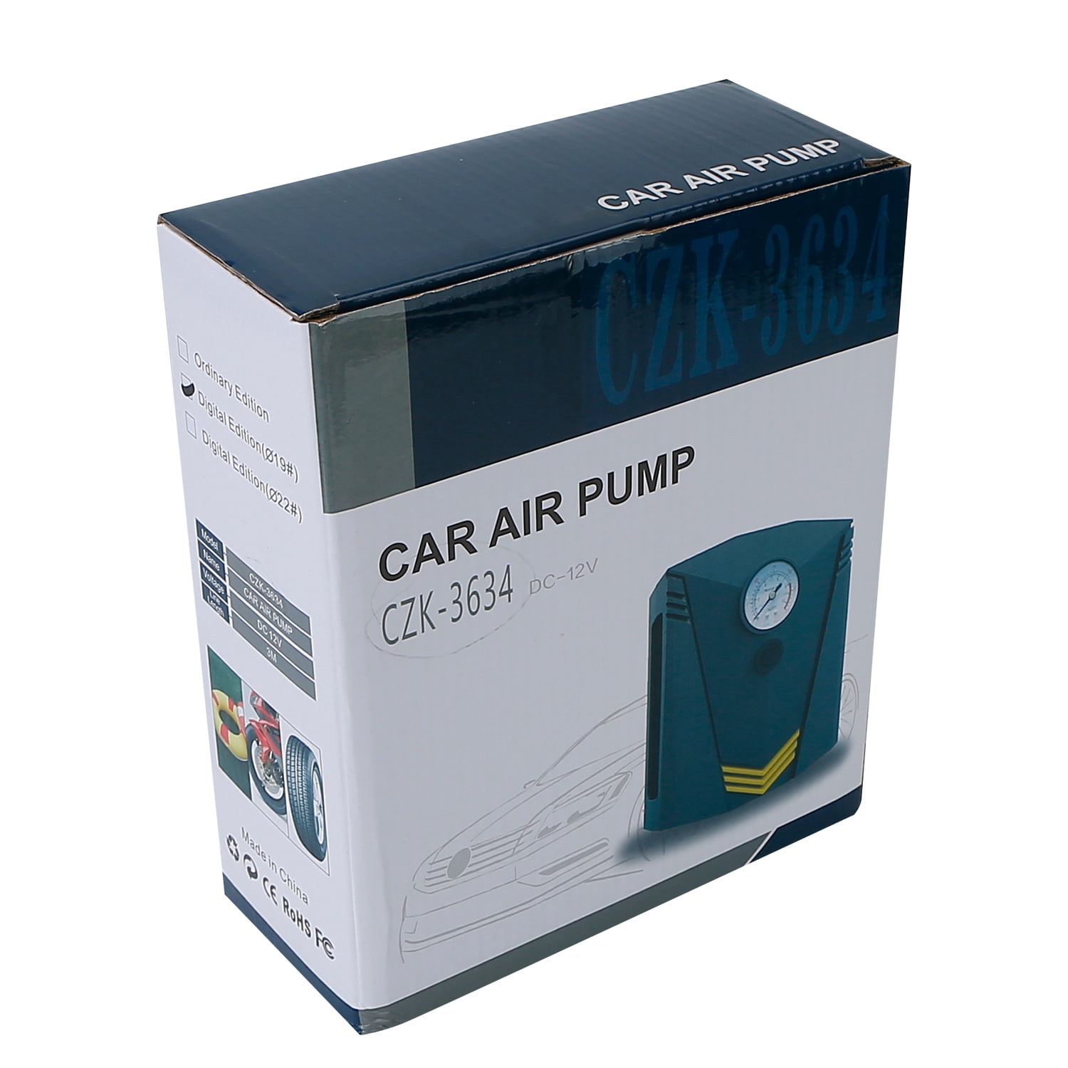 Tire Inflator Car Accessories TeqHome 150PSI Portable Air Compressor Air Pump for Car Tires 12V DC Auto Pump with Digital LCD Display for Bicycle Balls
