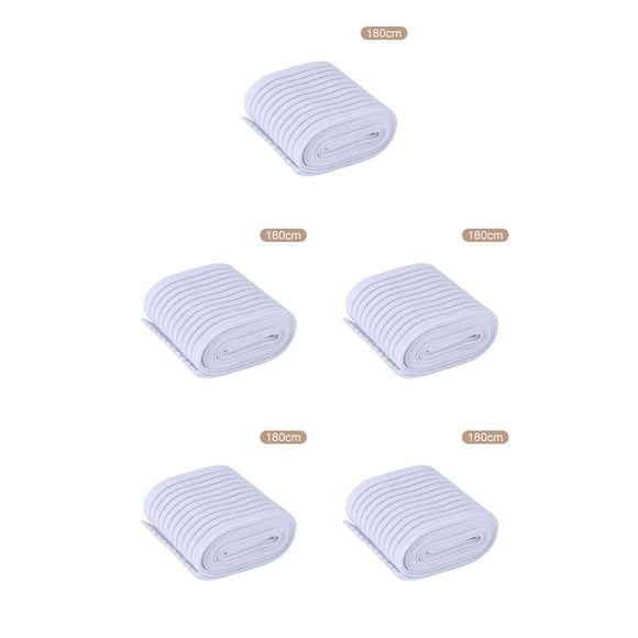 xinxixnxx Bandage Elastic Self Adhesive Band Portable Protective Outdoor Nylon Tape Bandage, White, 40cm, Wrist Guard White 80cm 5Set