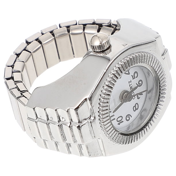 GOOHOCHY 1pc mujer dedo dedo reloj de dedo casual reloj de dedo dama cuarmz anillo de dedo reloj