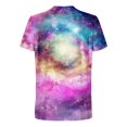 thumbnail image 4 of Lunqiuximao Men's Round Neck Tops Short Sleeve Starry Sky Print Comfortable Fit for Casual Everyday Wear Men T Shirt Sale, 4 of 5