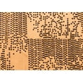 thumbnail image 1 of Ahgly Company Indoor Rectangle Abstract Orange Modern Area Rugs, 7' x 10', 1 of 4