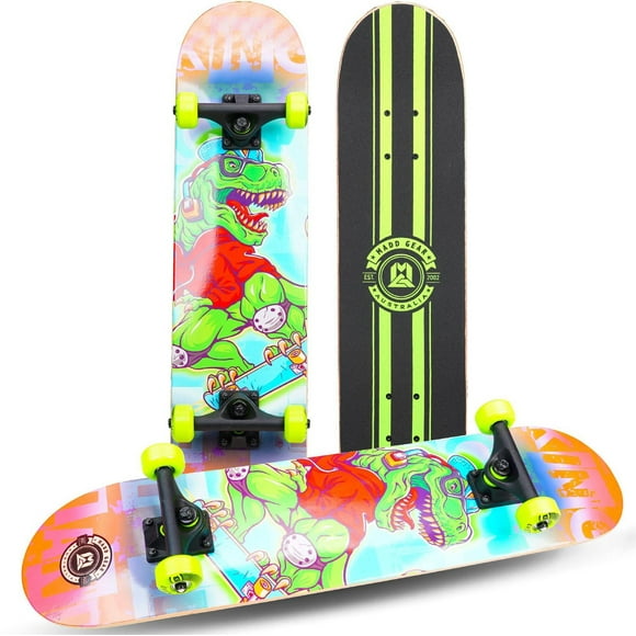Madd Gear 31 inch Complete Skateboard Double Kicktail Standard Kids Beginner Maple Deck 50mm Wheels, Madd Gear Comp Skateboard