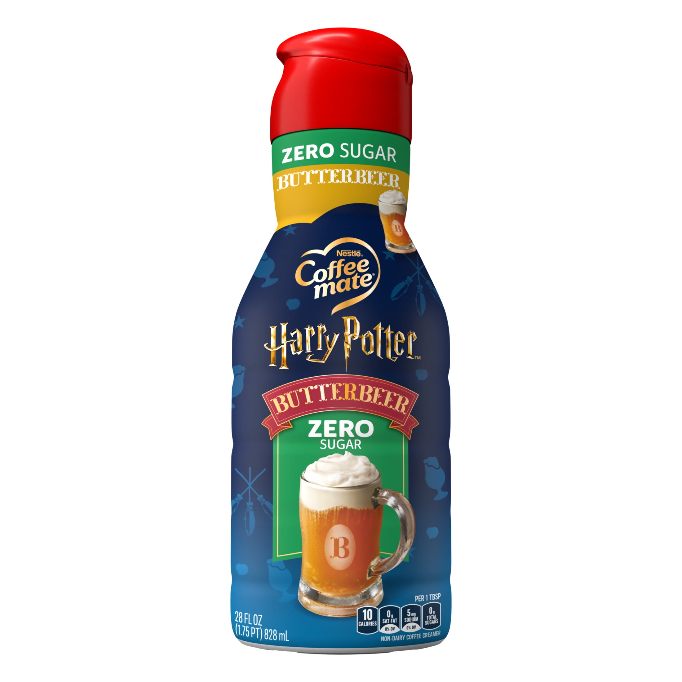 Coffee mate Harry Potter Butterbeer Flavored Creamer, Zero Sugar Liquid Coffee Creamer 28 fl oz