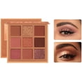 thumbnail image 1 of Paleta de sombras de ojos de 9 colores Neutra con brillo mate maquillaje de ojos de bronce natural altamente pigmentado sombra de ojos ahumada profesional #01, 1 of 5