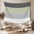 thumbnail image 2 of Grey Green Striped Tapestry for Bedroom Wall Hanging Tapestry, Farmhouse Modern Ceiling Backdrop Tapestries Poster Blanket Wall Decor for Teens Room Living Room Dorm 59" x 90", 2 of 8