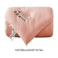 thumbnail image 3 of Summer Cooling Quilt | Washable Lightweight All-Season Comforter | 98% Cotton 2% Spandex | Breathable for Hot Sleepers | 200x150cm (78.74x59.05in) | White Pink Gray, 3 of 6