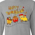 thumbnail image 4 of Inktastic Happy Thanksgiving Turkey Train with Food Long Sleeve T-Shirt, 4 of 5