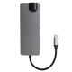 thumbnail image 5 of Estación De Acoplamiento, Dos Puertos USB3.0 Estándar Concentrador De Adaptador De Corriente Resistente A La Oxidación Para Monitores Proyectores De Computadoras Portátiles, 5 of 5