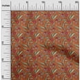 thumbnail image 1 of oneOone Georgette Viscose Fabric Leaves & Floral Block Print Fabric BTY 42 Inch Wide, 1 of 5
