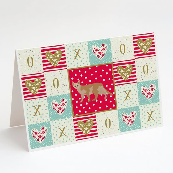 Devon Rex #3 Cat Love Greeting Cards and Envelopes Pack of 8