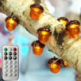 thumbnail image 2 of Cadena de luces KaisNova 3D con forma de bellota para decoración otoñal de 10 pies y 30 LED, 2 of 7