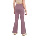 thumbnail image 5 of Yruioon Girls Flared Leggings Full Length Pants Casual Daily Sports Pants Purple 120, 5 of 5