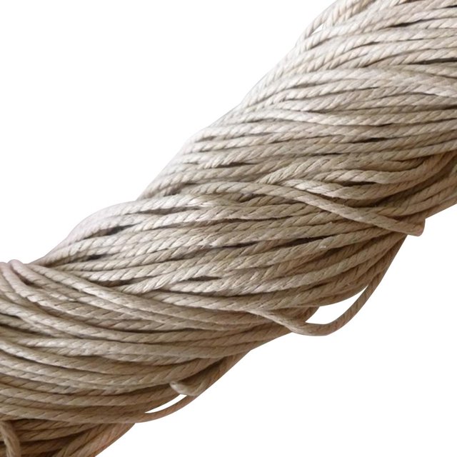 GUOOL 2mm 10meters/bundle Jewelry Making Crafting Beading Macrame ed Cord Thread (1 to Choose) White Natural White