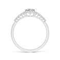 thumbnail image 2 of ANGARA Natural 0.26 Ct. Diamond Halo Ring in 14K White Gold for Women (Ring Size: 3), 2 of 10